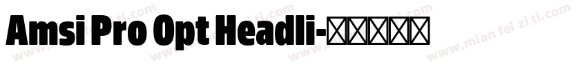 Amsi Pro Opt Headli字体转换